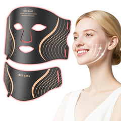 GIHWRRI red light therapy mask with full-face LED coverage for consistency