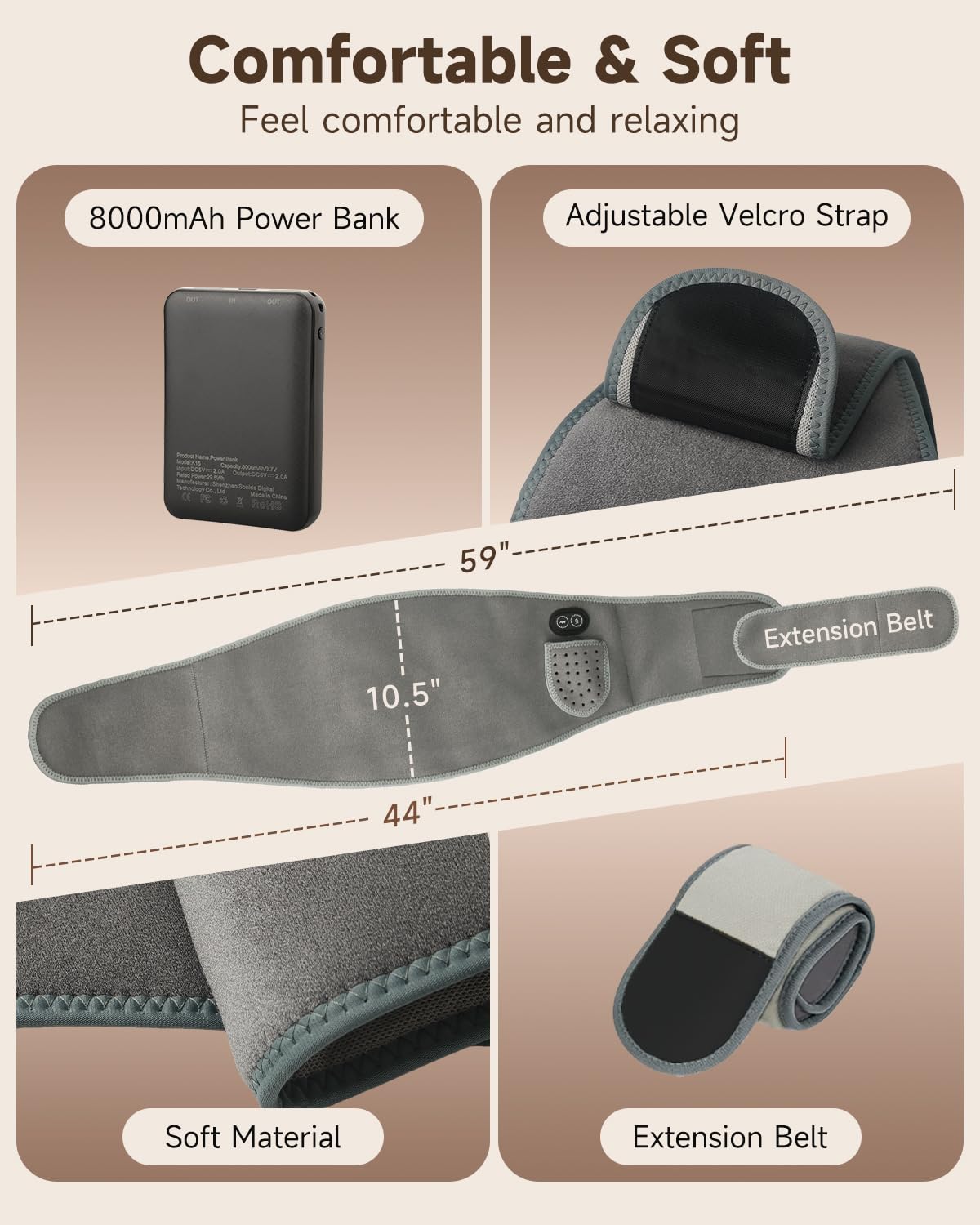 GILAYGROW extendable belt fits up to 59 inches for many bodies
