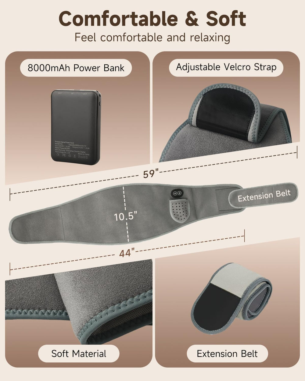 GILAYGROW extendable belt fits up to 59 inches for many bodies