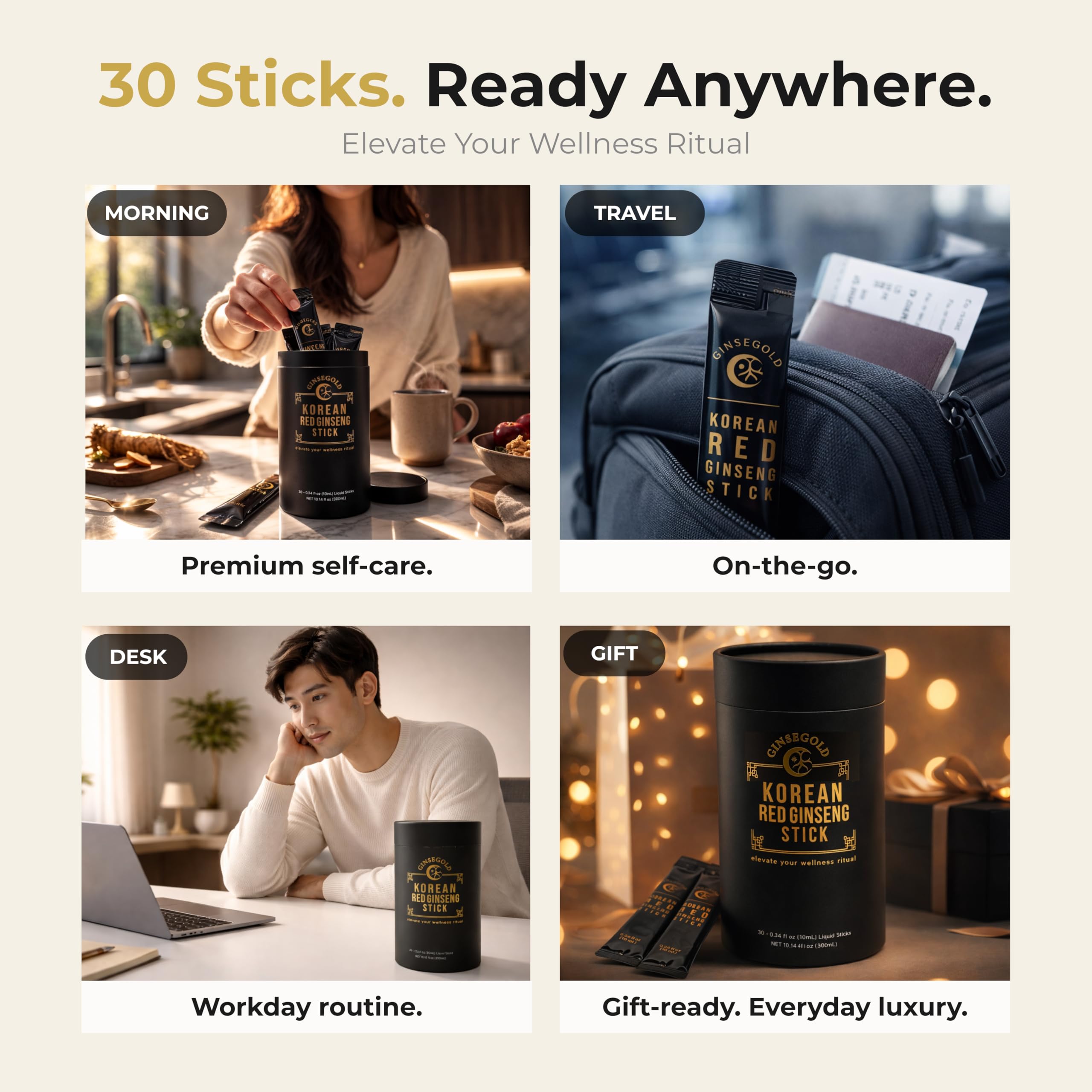GINSEGOLD two-ingredient formula ensures clean label.