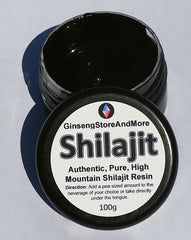 GinsengStoreAndMore Shilajit resin close-up with rich mineral texture for energy support