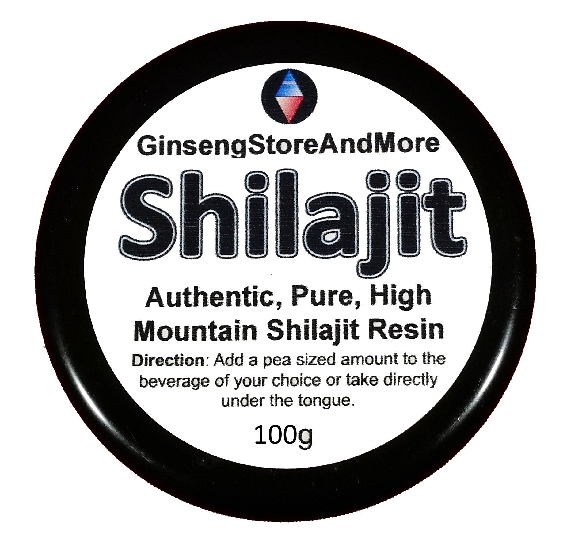 GinsengStoreAndMore Shilajit resin in a jar, mineral-rich for daily wellness