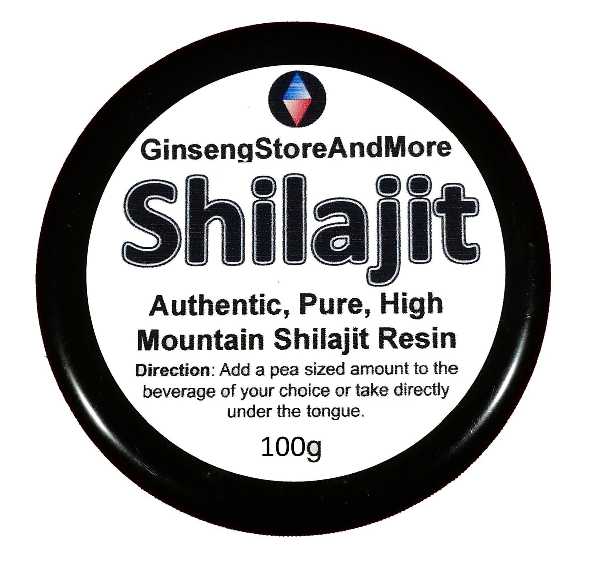 GinsengStoreAndMore Shilajit resin in a jar, mineral-rich for daily wellness