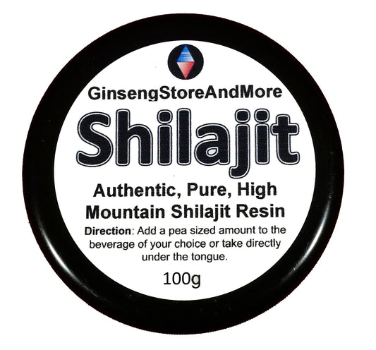 GinsengStoreAndMore Shilajit resin in a jar, mineral-rich for daily wellness