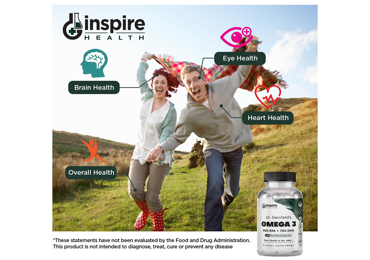 GINSPIRE NUTRITION EPA and DHA per serving supports daily wellness.