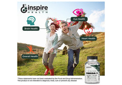 GINSPIRE NUTRITION EPA and DHA per serving supports daily wellness.