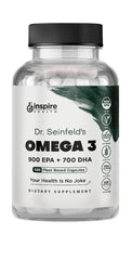 GINSPIRE NUTRITION vegan omega-3 bottle capsules ideal for daily plant-based EPA and DHA.