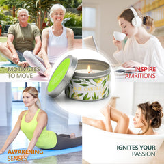 Gisly aromatherapy candle enhances living room ambience