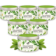 Gisly Sage Candle 6oz close-up shows clean smokeless burn.