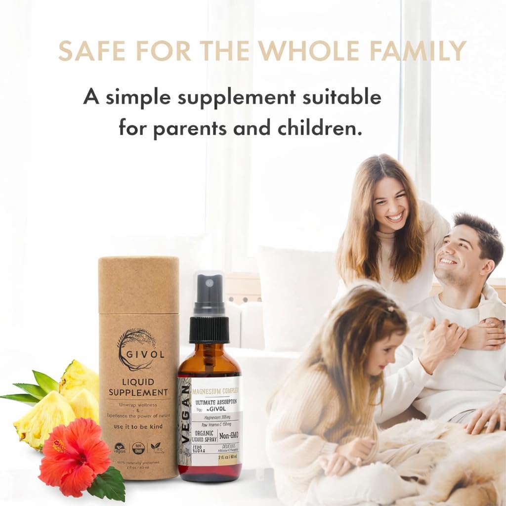 GIVOL graphic illustrating raw vitamin C addition to magnesium blend.