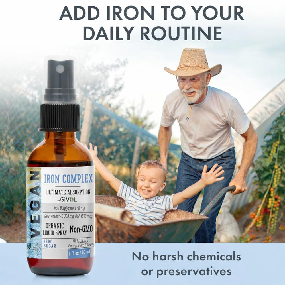 GIVOL vegan ingredients icon highlights plant-based formula.
