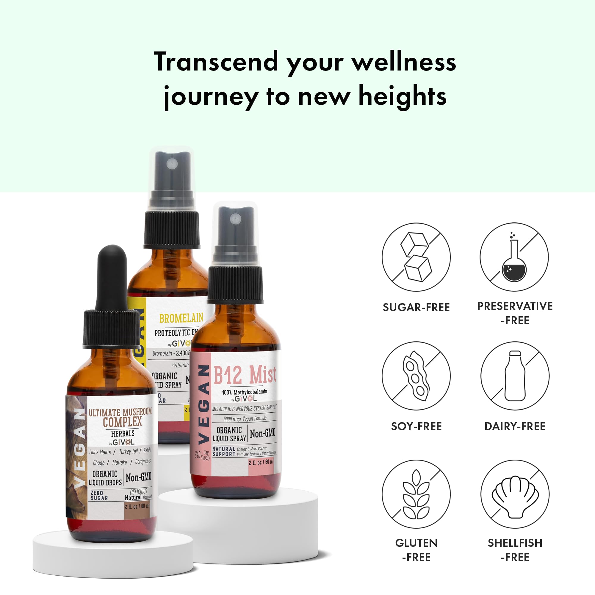 GIVOL Gluten-free label indicating a clean option