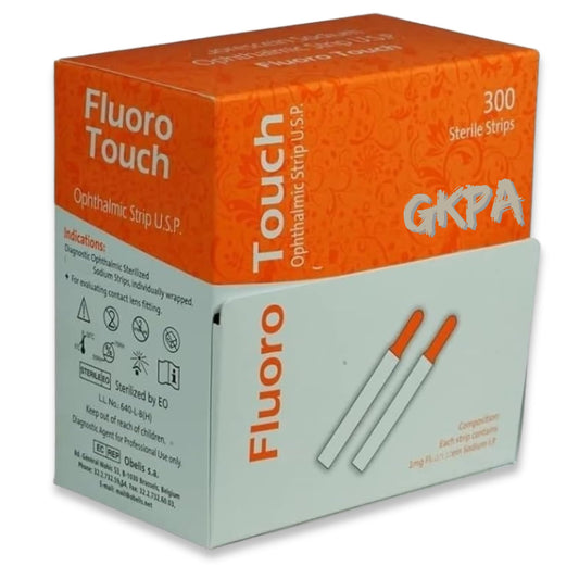 GKPA Fluoro Touch Strip in a single pouch for on-the-go use
