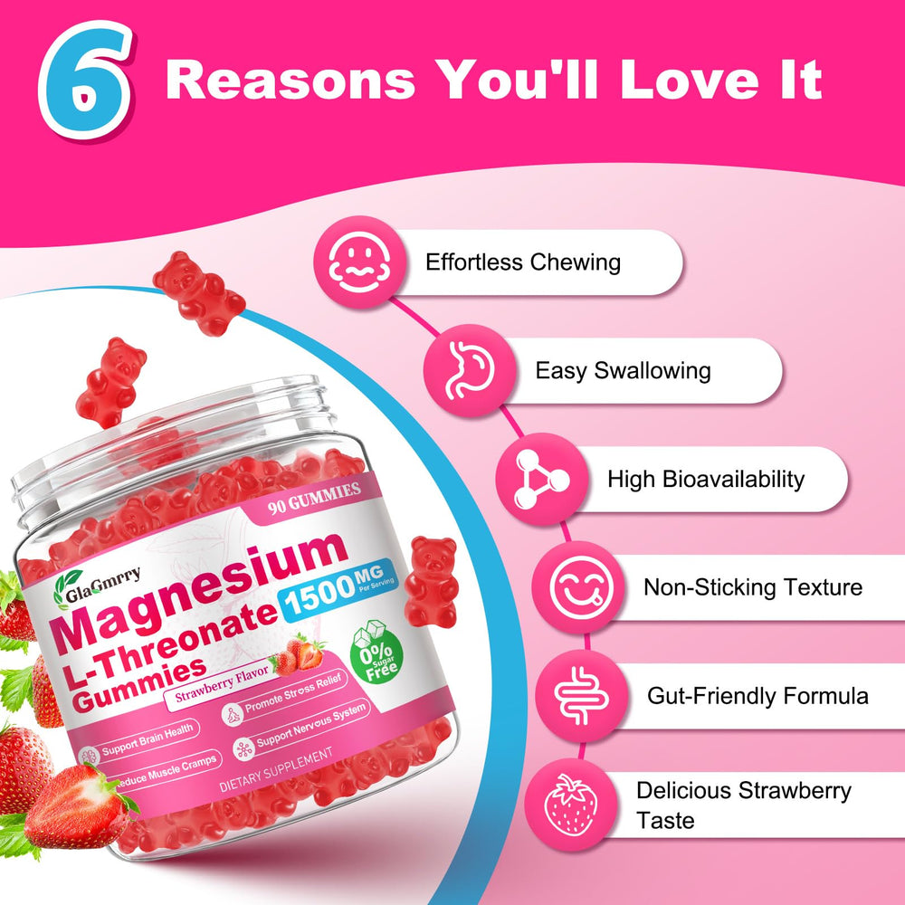 Ingredients card for GlaGmrry gummies highlighting cofactors like D3, Zinc, and B6
