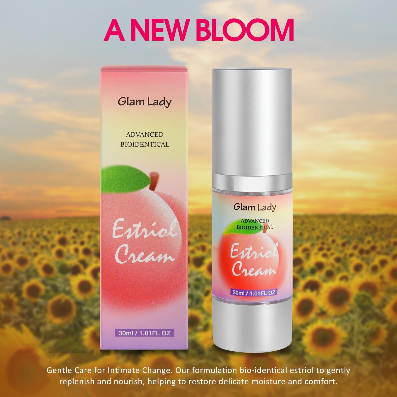 Glam Lady crema estriol, solución para sequedad vaginal durante la menopausia