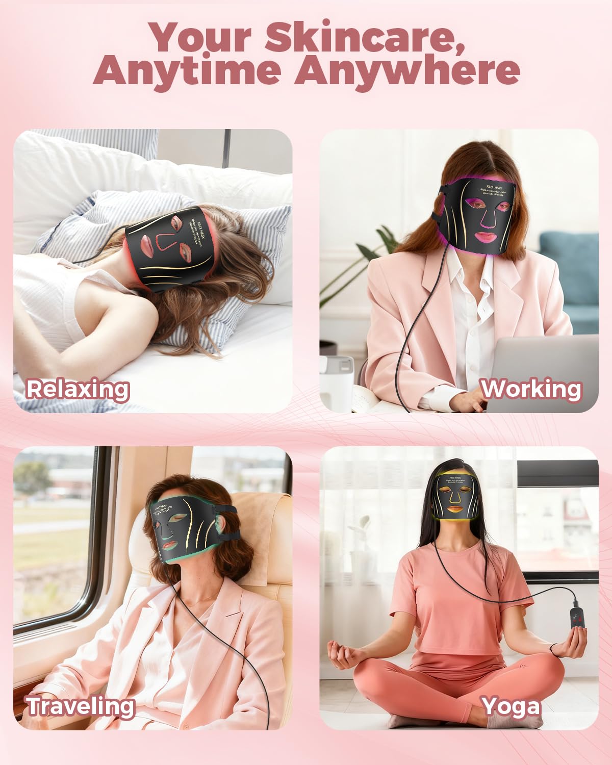 Glamesty ergonomic headband ensuring secure fit during use