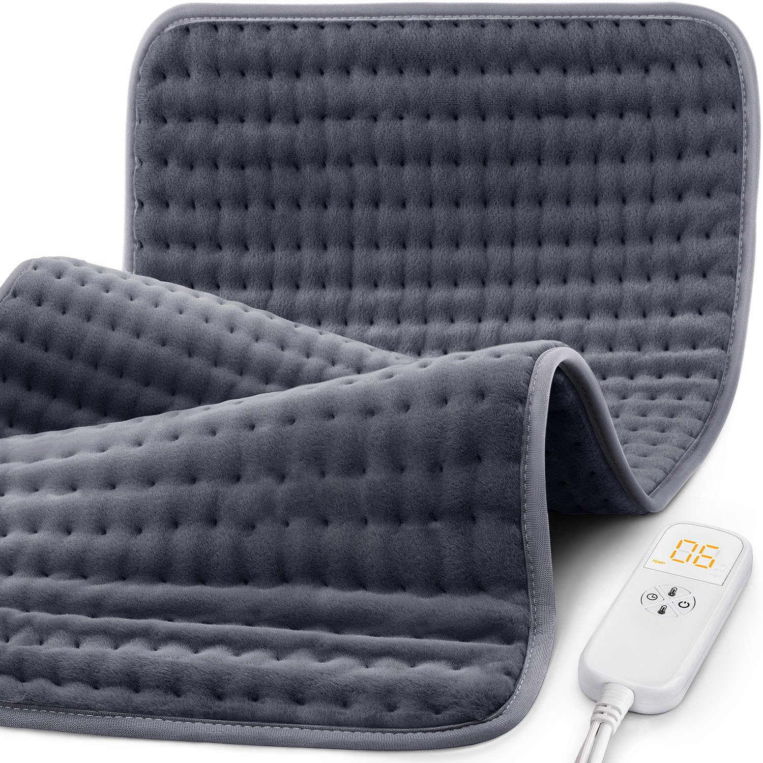 Glamigee extra-large heating pad focuses on back relief with soothing warmth.