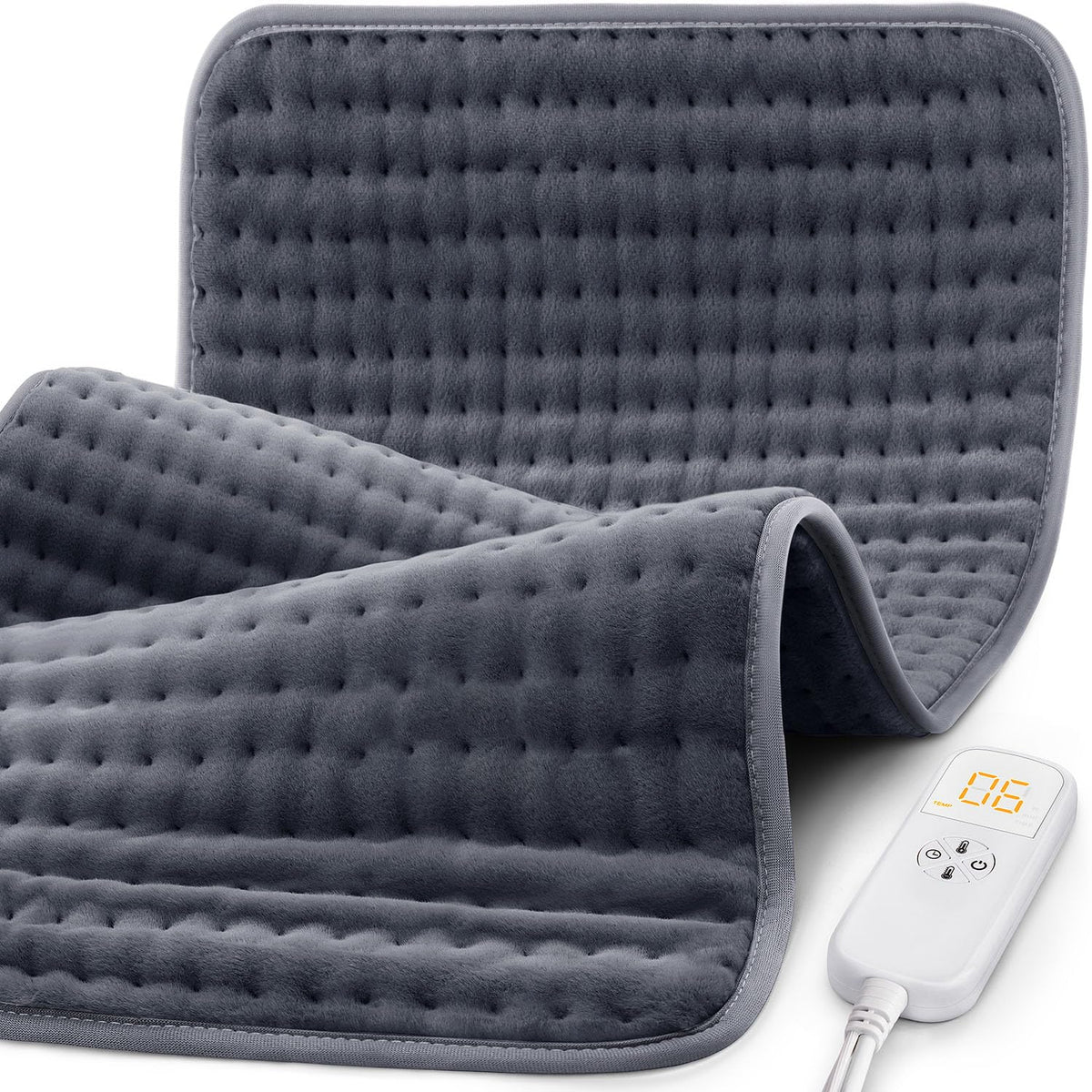 Glamigee extra-large heating pad focuses on back relief with soothing warmth.