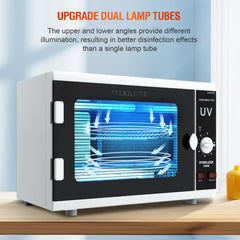 Glamvibe Salon UV cabinet with digital control panel for timer settings.