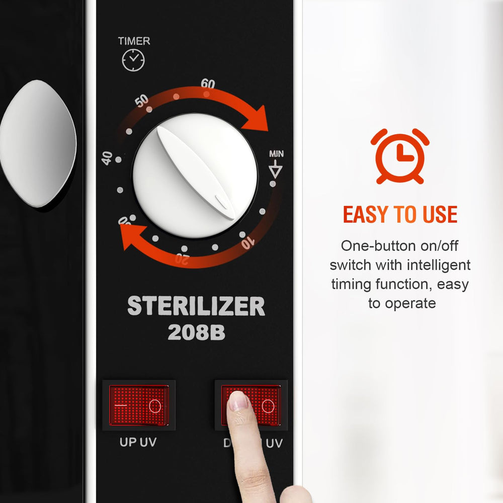 Glamvibe Salon safety switch and closed-door operation for safe, worry-free use.