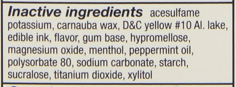 Nicorette 4mg White Ice Mint usage guidance on packaging helps plan dose