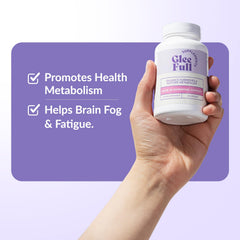 GLEEFULL SUPPS GleeFull Over 30 ginger and ashwagandha among balanced herbs.
