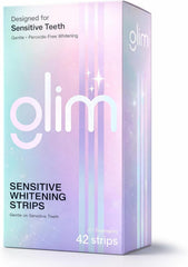 Glim pack close-up, gentle whitening option for sensitive teeth.