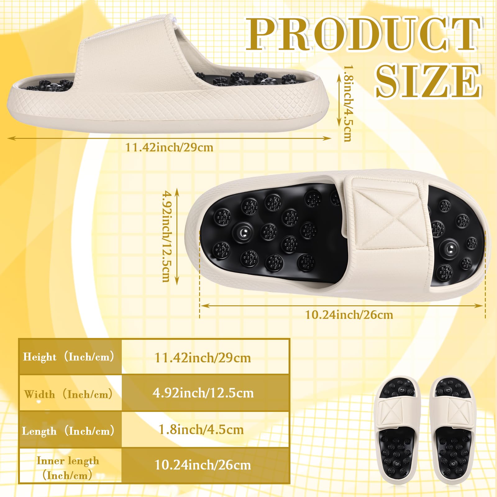 Glitopper slippers interior cushioning view showing soft support.