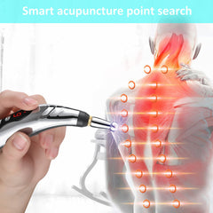 Global Care Market meridians energy pen in use on arm for relaxation.