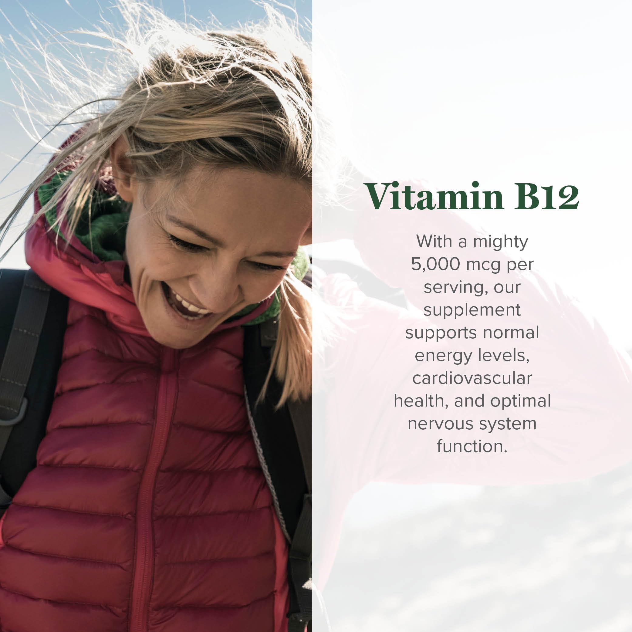 Global Healing Center B12 5000 mcg dropper for easy daily wellness