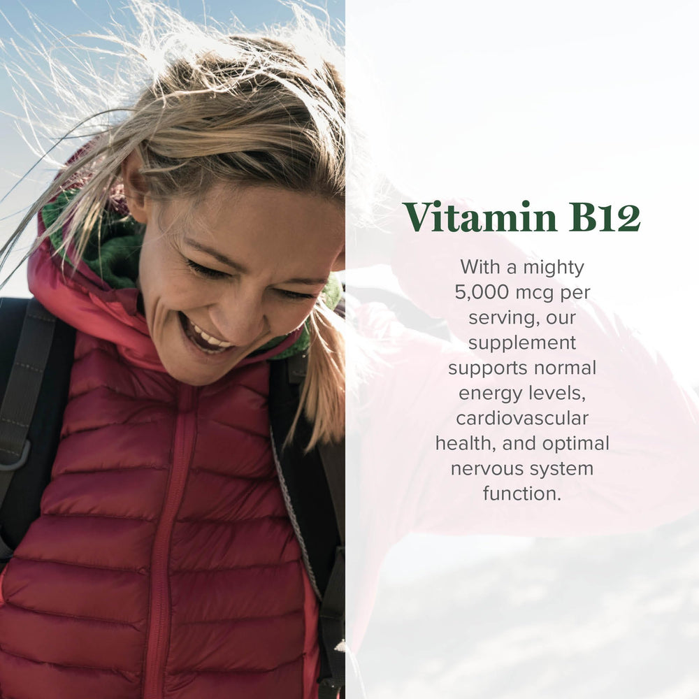 Global Healing Center B12 5000 mcg dropper for easy daily wellness