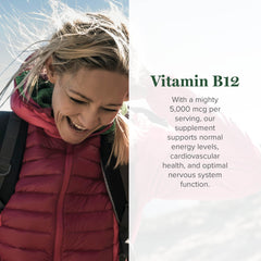 Global Healing Center B12 5000 mcg dropper for easy daily wellness