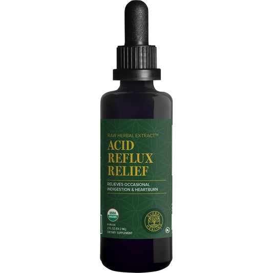 Global Healing Center Acid Reflux Relief bottle front for natural heartburn support