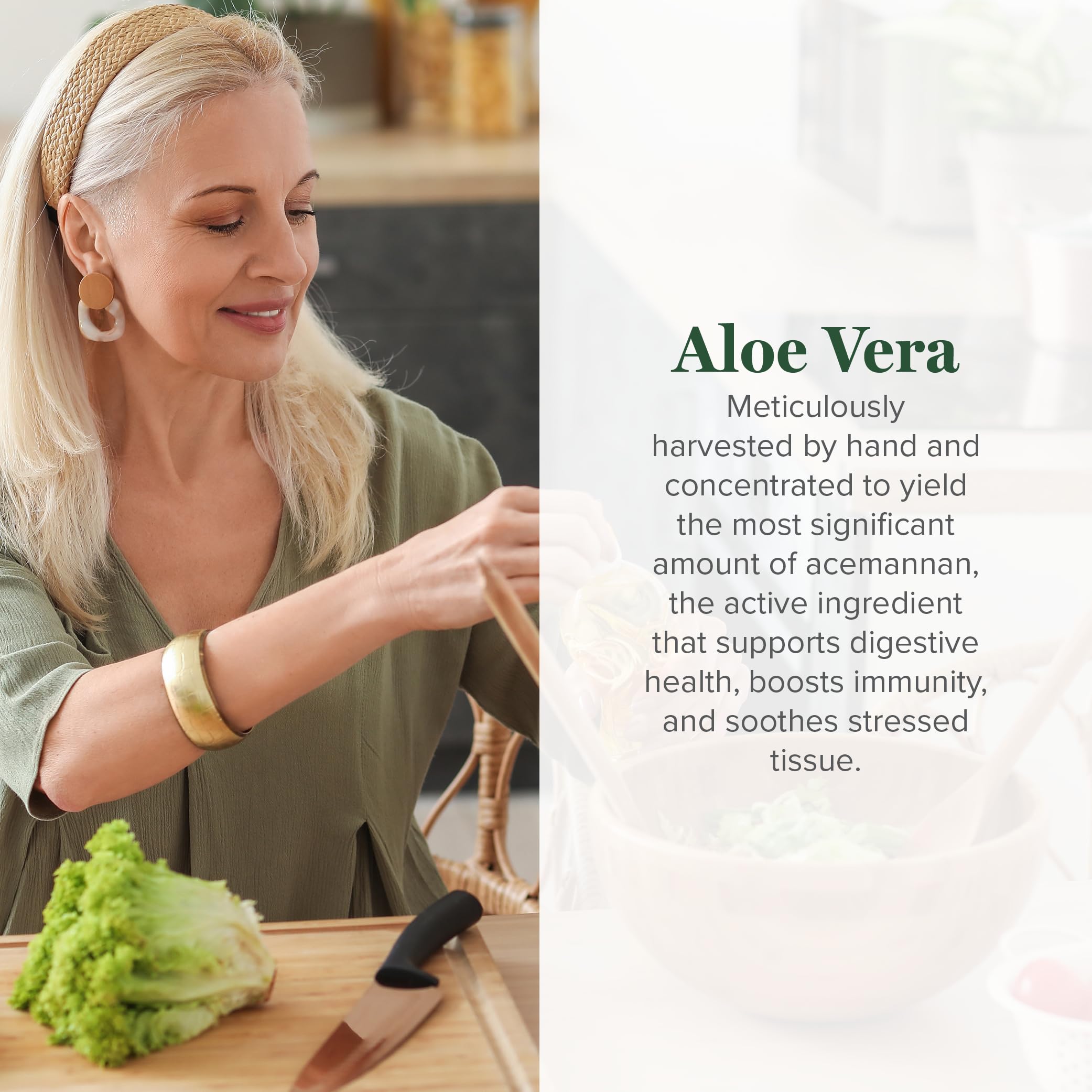 Global Healing Center Aloe pills front view for daily immune and skin wellness
