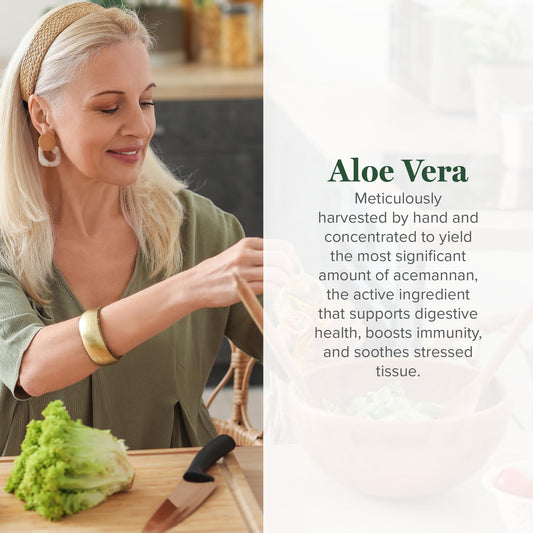 Global Healing Center Aloe pills front view for daily immune and skin wellness