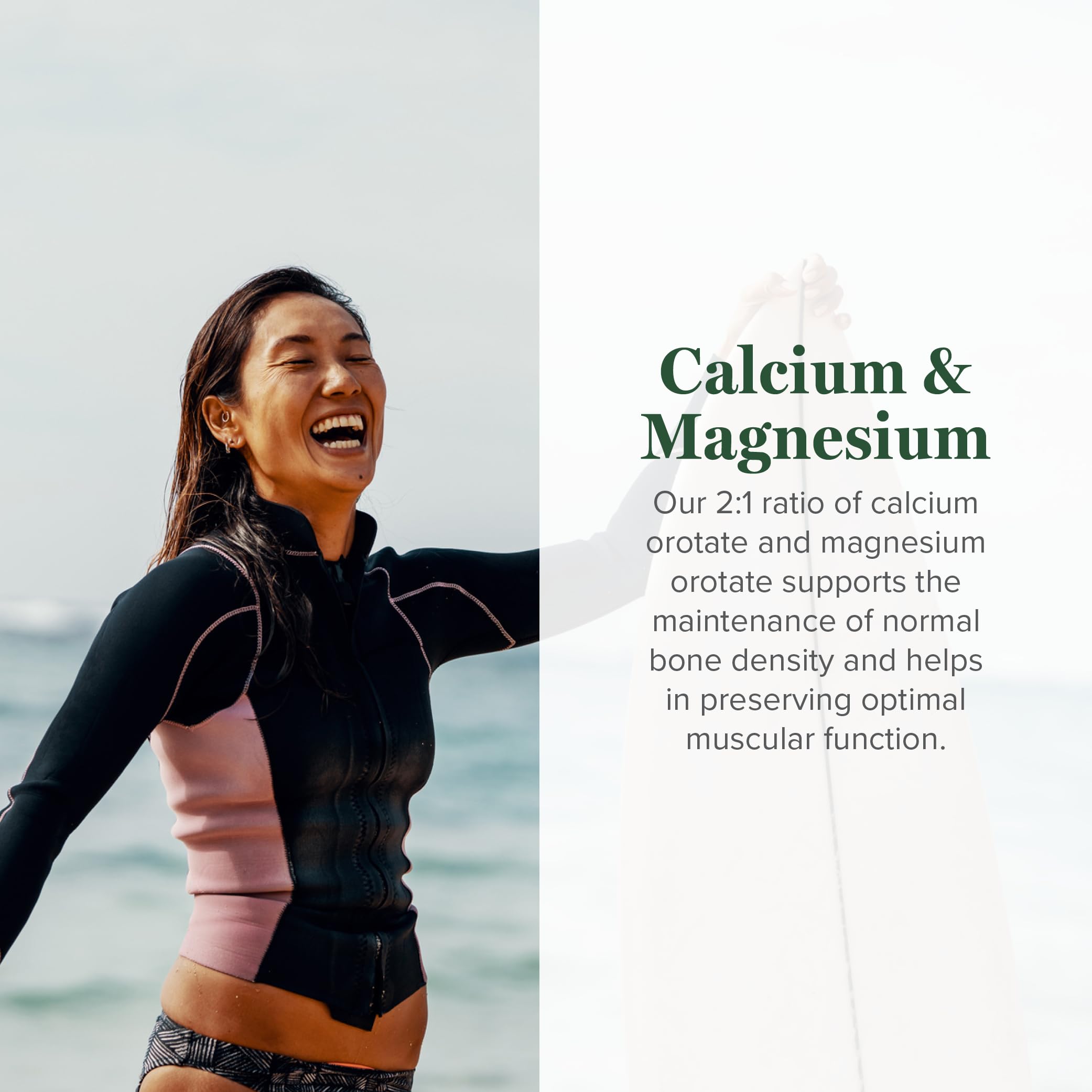 Global Healing Center calcium magnesium orotate capsules for convenient daily use.