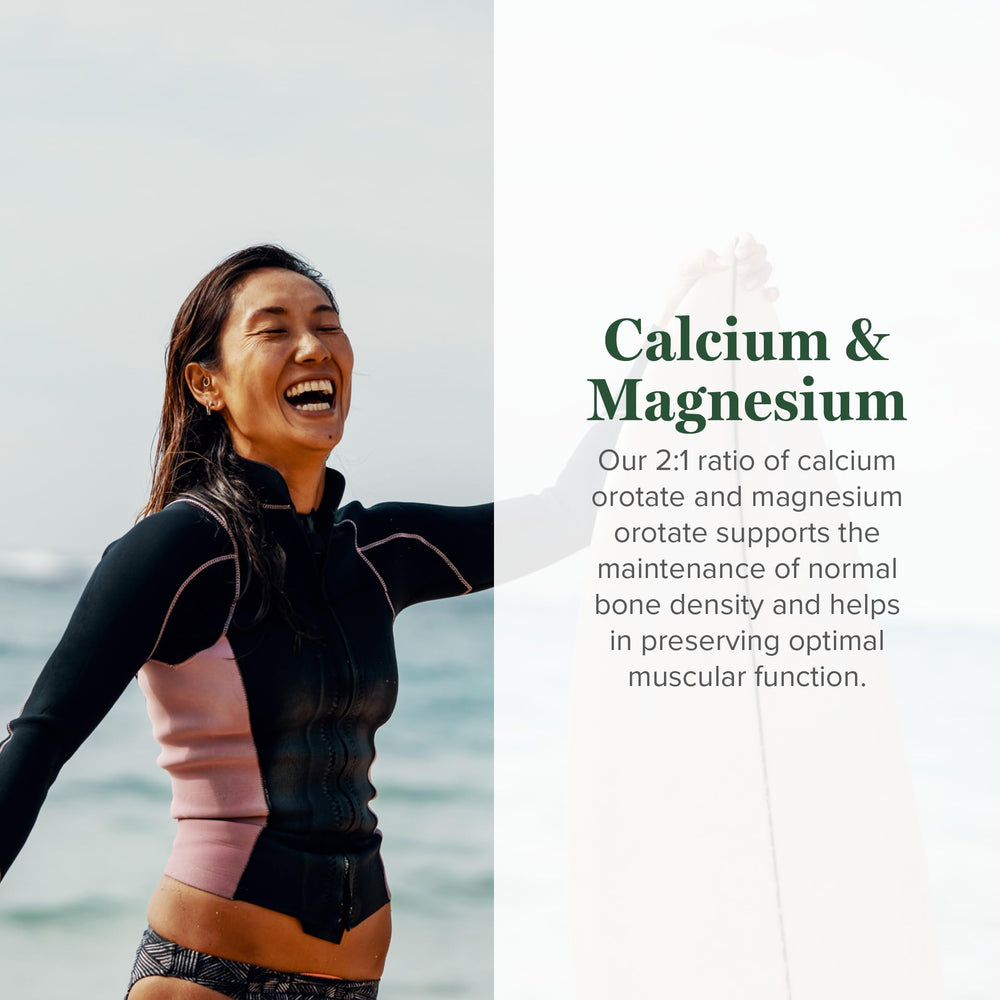 Global Healing Center calcium magnesium orotate capsules for convenient daily use.