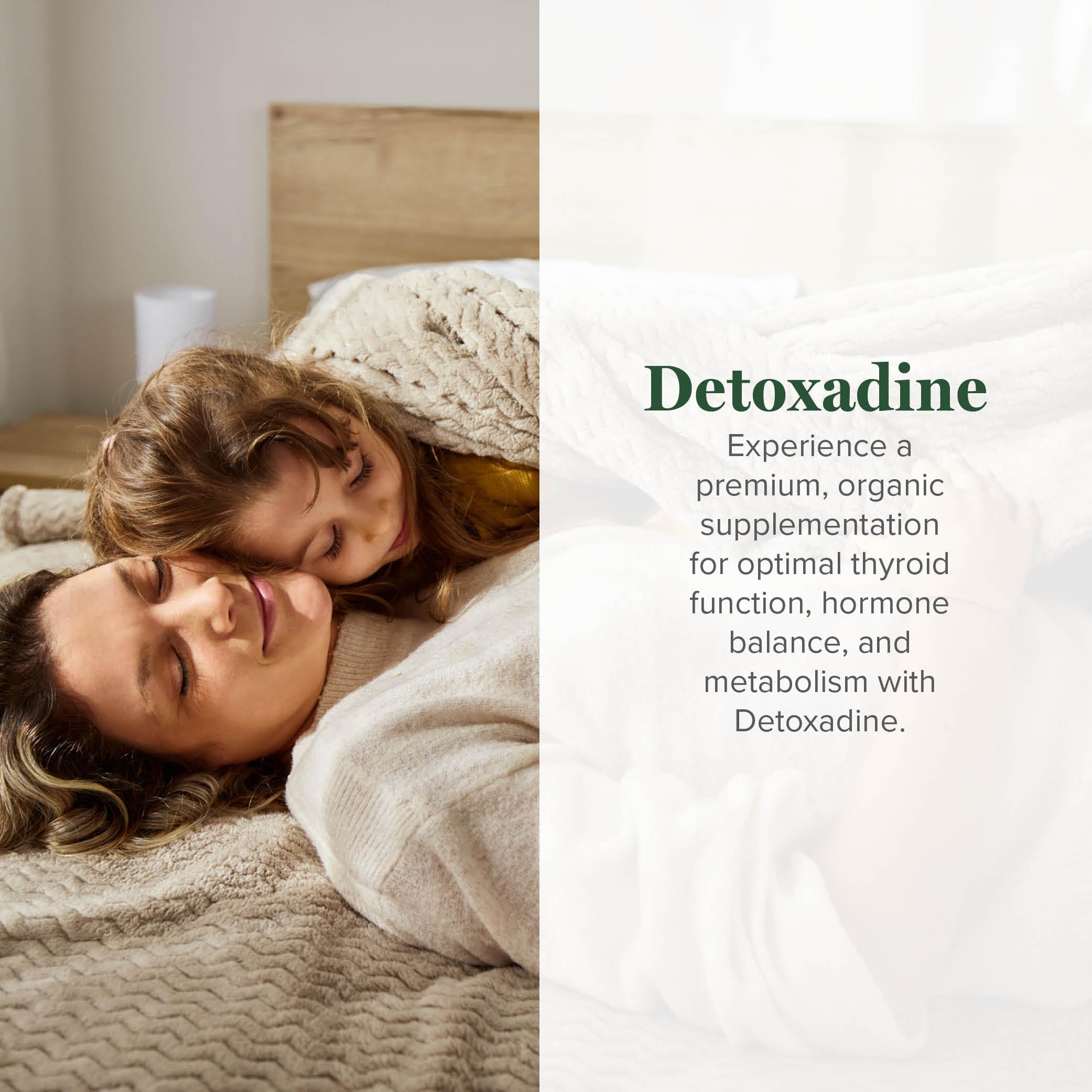 Detoxadine con cuentagotas para uso diario suave.