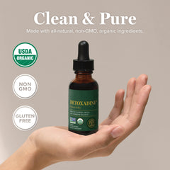 Uso diario de Detoxadine para mantener niveles de yodo estables.