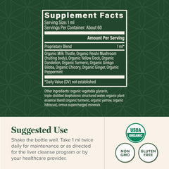 Global Healing Center Milk Thistle bottle features liver purification and bile support notes.