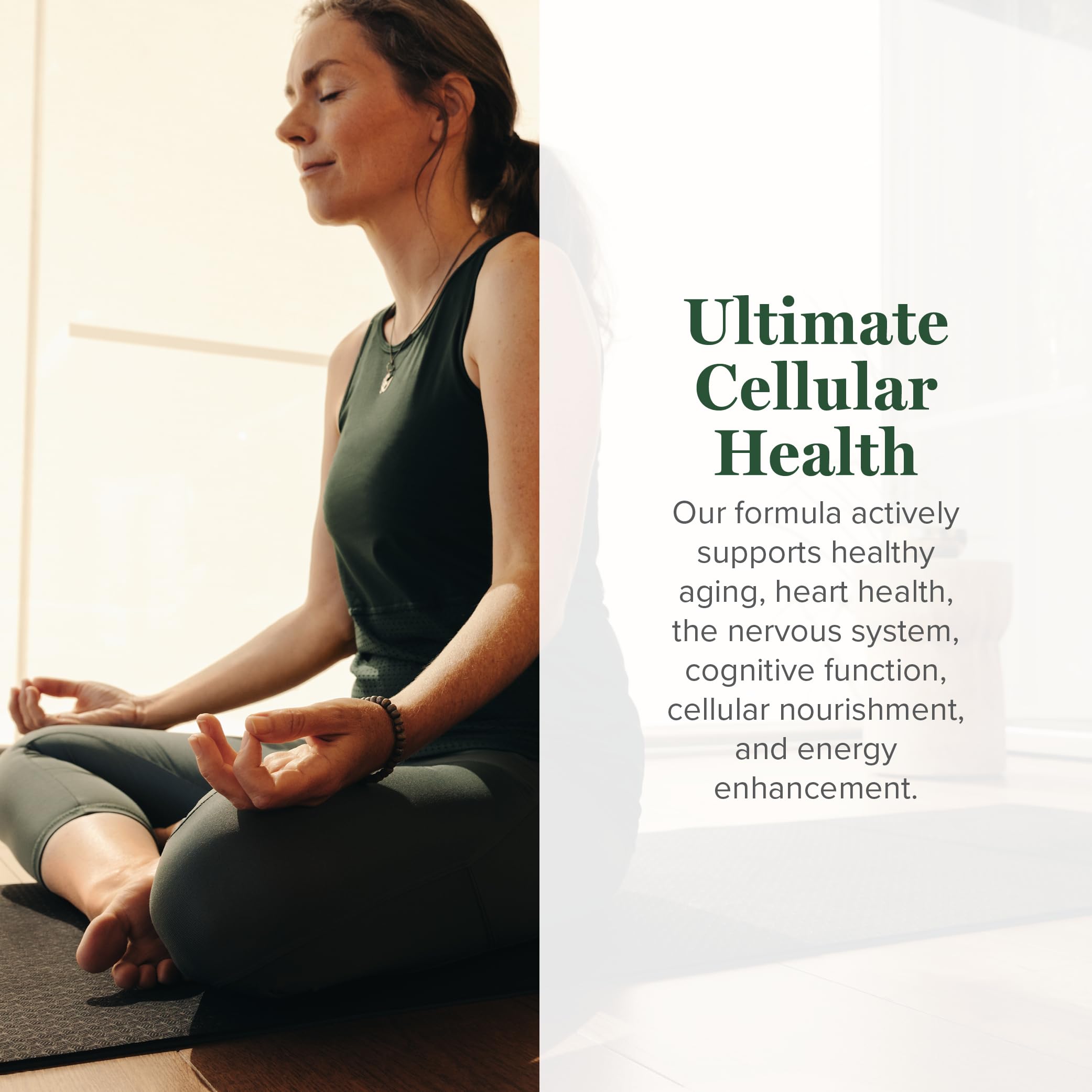 Global Healing Center Ultimate Cellular Health capsules offer convenient daily dosing.