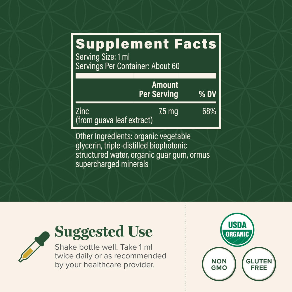 Zinc liquid with guava leaves extract supports gentle digestion.