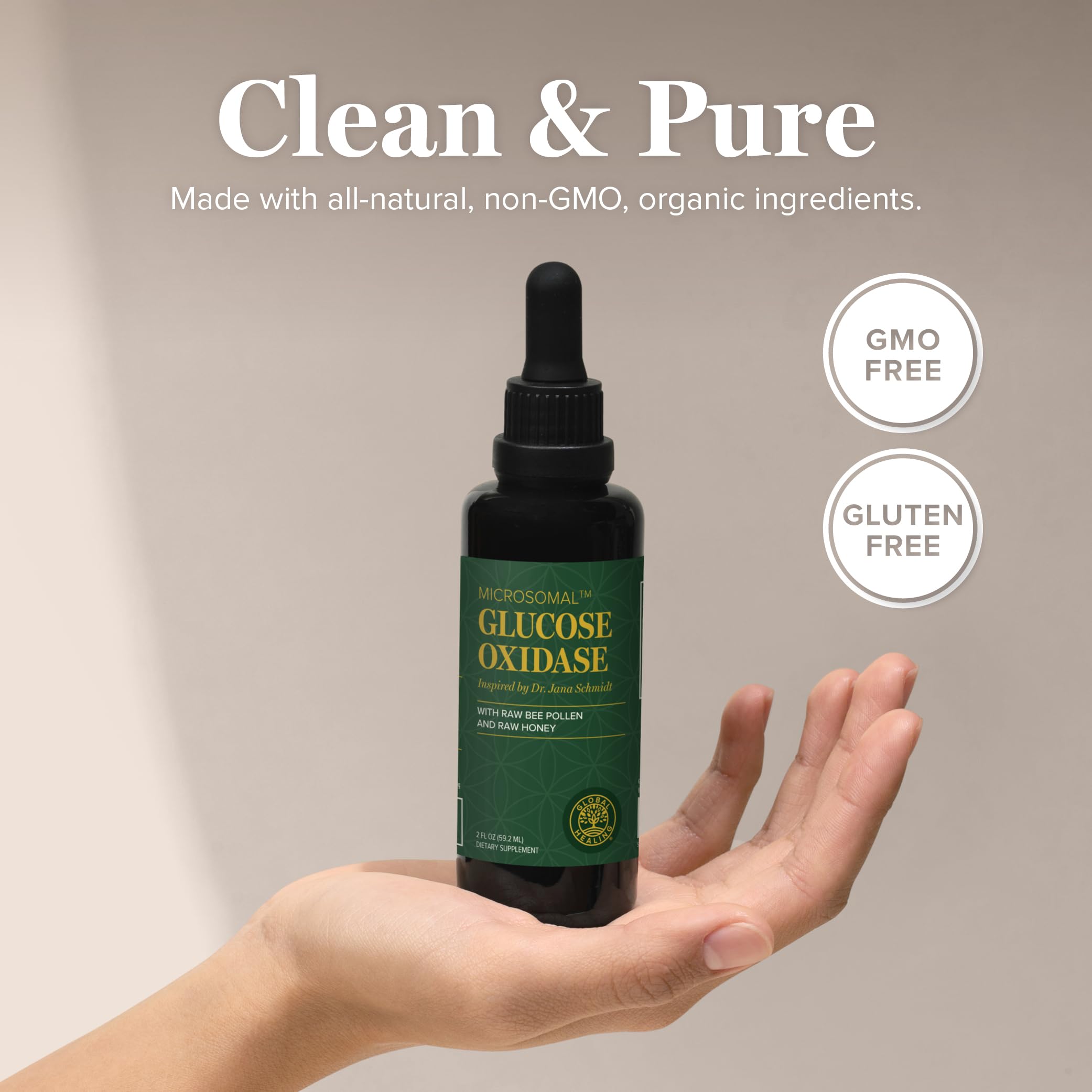 Global Healing Glucose Oxidase raw bee pollen provides natural source for routine supplementation