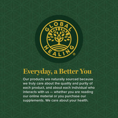 Global Healing digestive enzymes and probiotics infographic