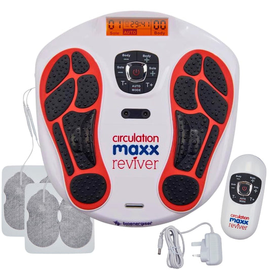 Global Product Circulation Plus Reviver front view shows a compact foot massager for daily comfort.