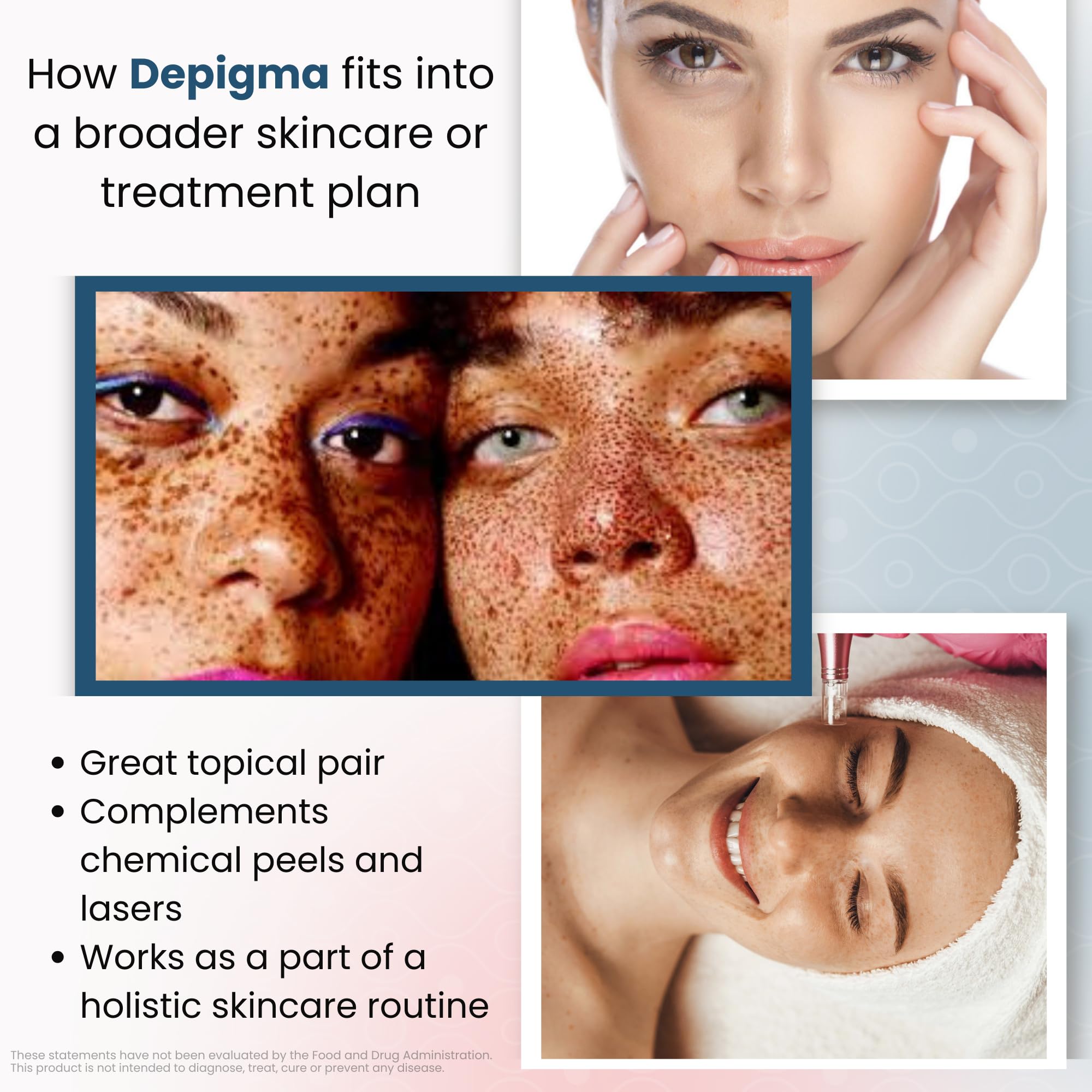 GlocalCare Depigma Grape Seed Extract panel emphasizes antioxidants.