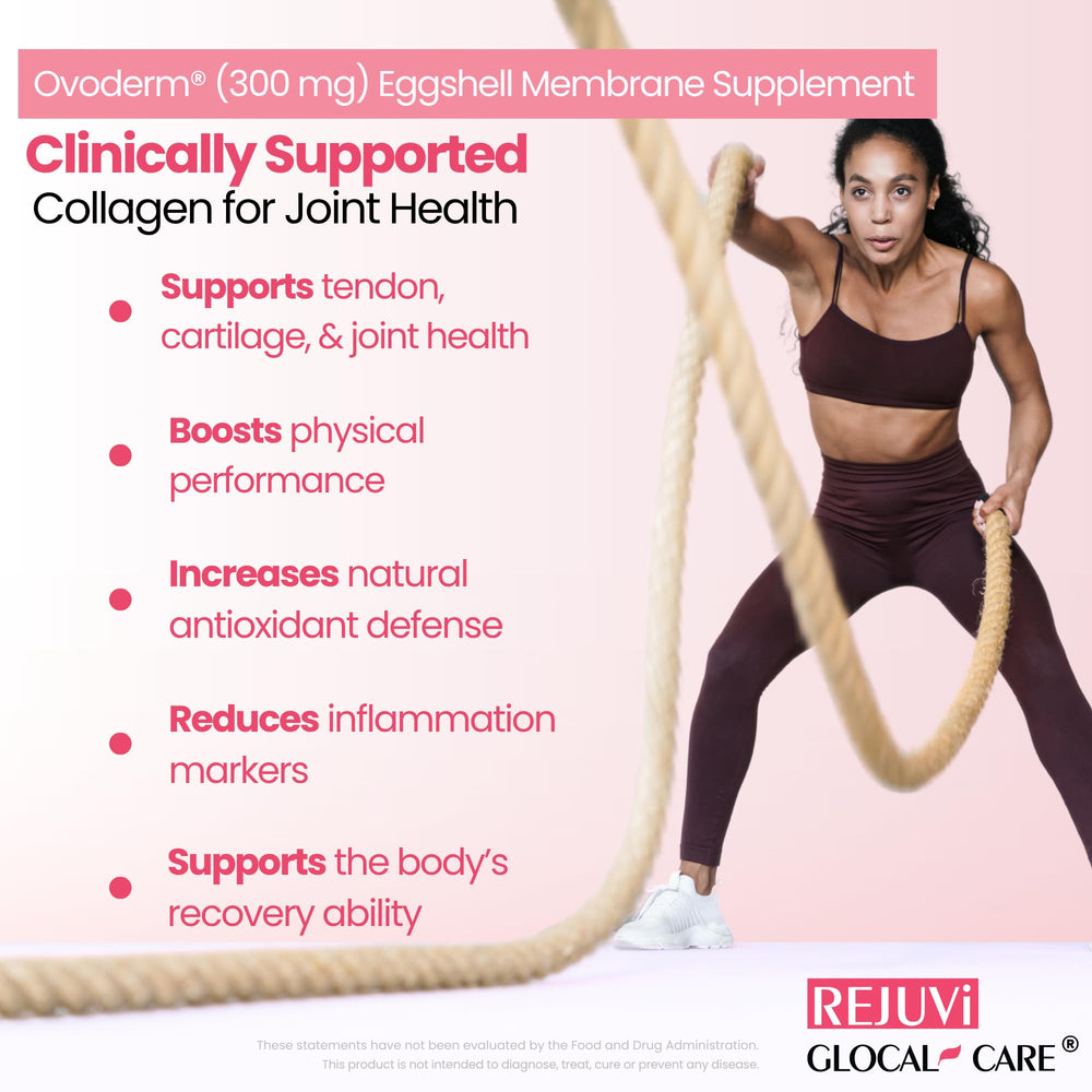 GlocalCare Rejuvi biotin-grape-seed-coq10 image illustrating antioxidant blend for skin glow.