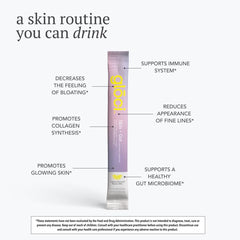 Glōci Skin + Gut DE111 capsules closeup for easy daily use.