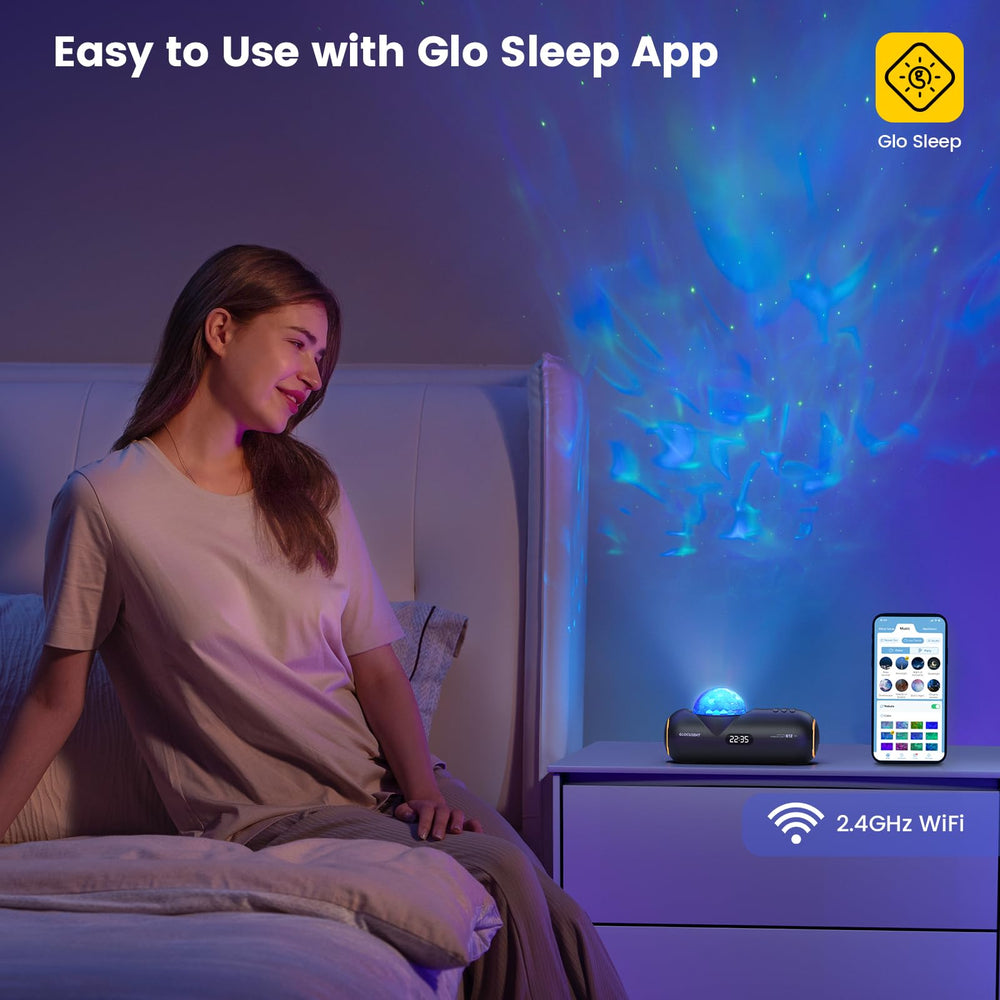 Glocusent Star Projector can be controlled with the app for easy setup.