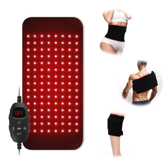 GLOHFAN near infrared wrap back provides targeted relief and soothing warmth.